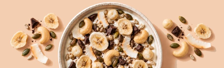 Granola v miske