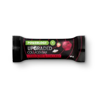 Powerlogy Upgraded Collagen Bar Strawberry 50 g