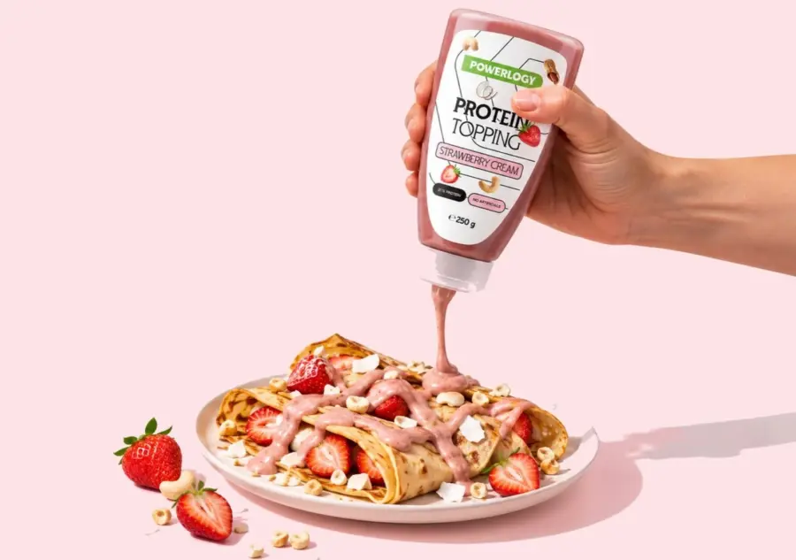 Powerlogy Protein Topping Strawberry Cream 250 g