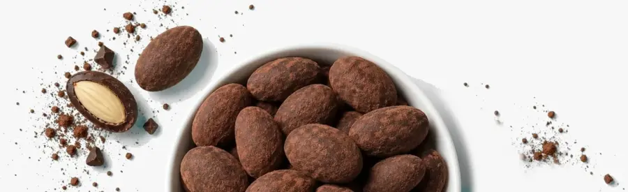 Powerlogy Dark Chocolate Almonds 100 g