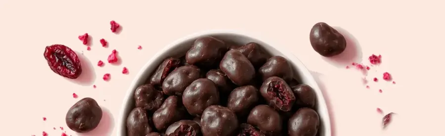 Powerlogy Dark Chocolate Cranberries 100 g