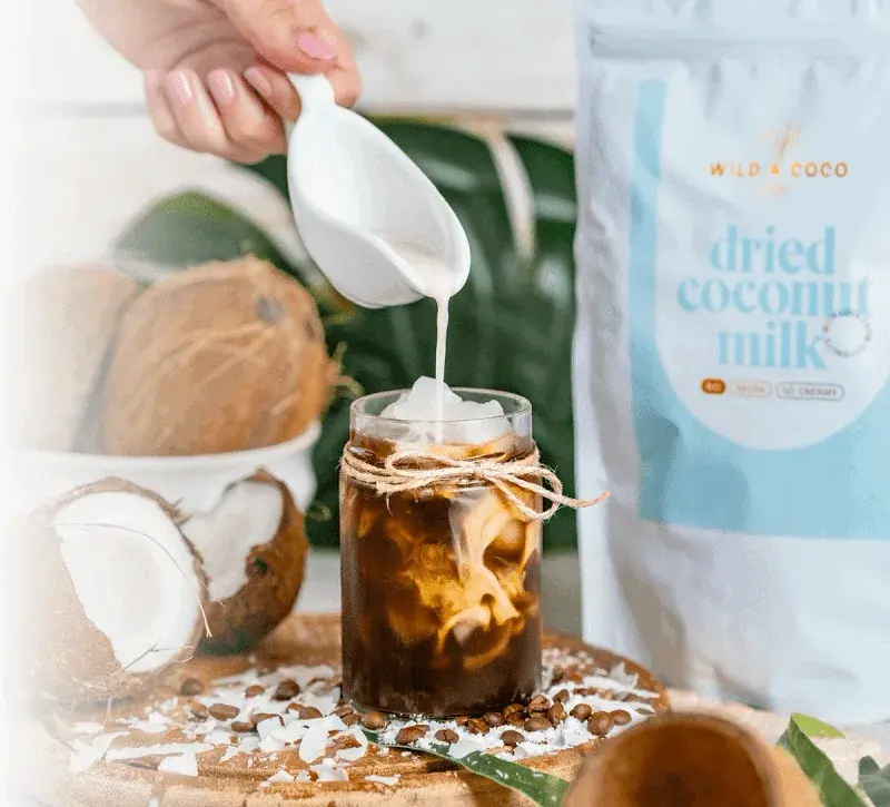 Wild &amp; Coco BIO Dried coconut milk 300 g