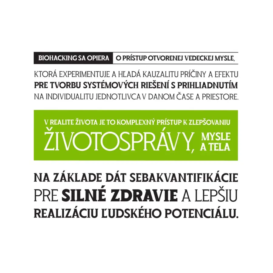 Biohacking Seminár - Optimalizácia dňa pre viac fyzickej a mentálnej energie